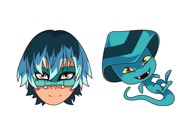 Luka Couffaine and Sass Custom Cursor for Chrome from Ladybug & Cat Noir Cursors Collection