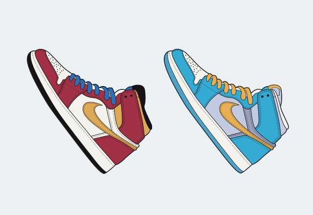 Air Jordan 1 Retro High OG Fusion Red cursor - Custom cursor for Chrome