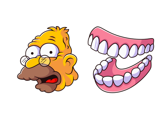 Abraham Simpson Custom Cursor for Chrome from The Simpsons Cursors Collection