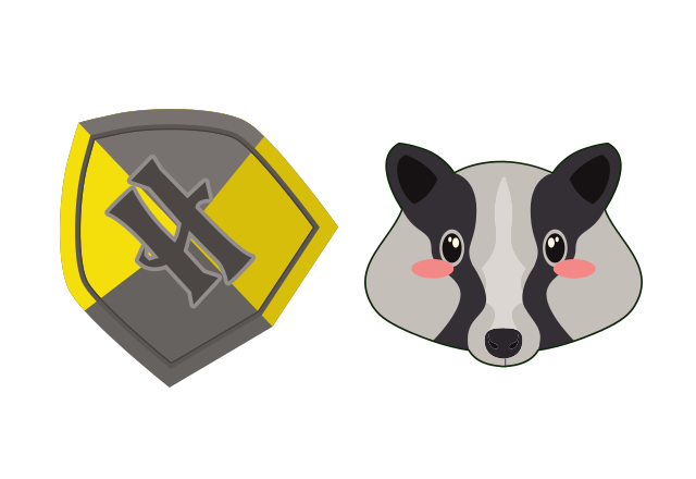 Hufflepuff Crest Custom Cursor for Chrome from Harry Potter Cursors Collection