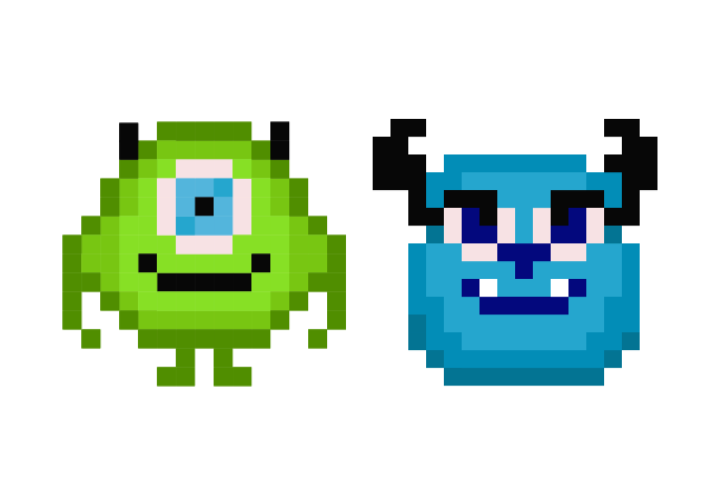 Monsters Pixel Custom Cursor for Chrome from Cute Pixel Cursors Collection