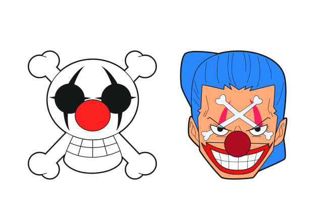 Buggy Flag Custom Cursor for Chrome from One Piece Flags Cursors Collection