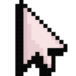 Default Pink Pixel Cute Cursor Pointer