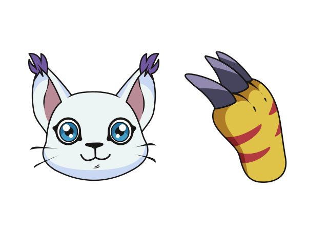 Gatomon Custom Cursor for Chrome from Digimon Cursors Collection