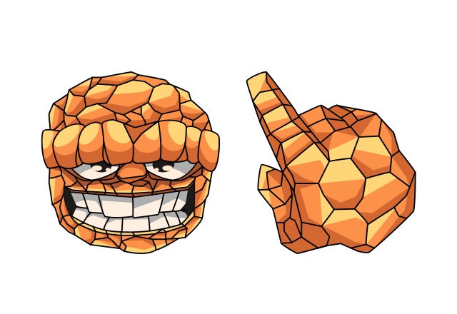 Ben Grimm Custom Cursor for Chrome from Marvel Comics Cursors Collection