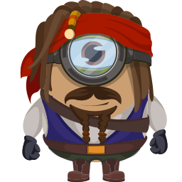 Minion Captain Jack Sparrow Character Cute Cursor Pointer