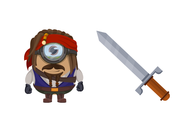 Minion Captain Jack Sparrow Character Custom Cursor for Chrome from Minions Cursors Collection