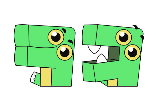 Dino Dude Custom Cursor for Chrome from Unikitty! Cursors Collection