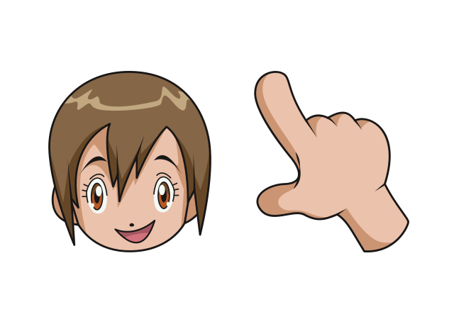 Kari Kamiya Custom Cursor for Chrome from Digimon Cursors Collection