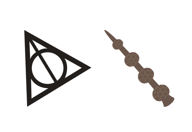 The Deathly Hallows Custom Cursor for Chrome from Harry Potter Cursors Collection