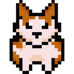 Welsh Corgi Pixel Cute Cursor Pointer