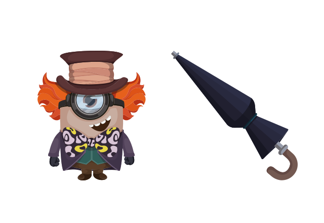 Minion The Mad Hatter Character Custom Cursor for Chrome from Minions Cursors Collection
