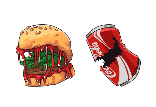 Big N' Tasty Monster Custom Cursor for Chrome from Halloween Cursors Collection