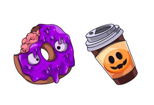Broken Doughnut Custom Cursor for Chrome from Halloween Cursors Collection