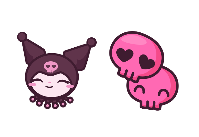 Kuromi Custom Cursor for Chrome from Hello Kitty Cursors Collection