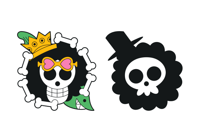 Brook Flag Custom Cursor for Chrome from One Piece Flags Cursors Collection