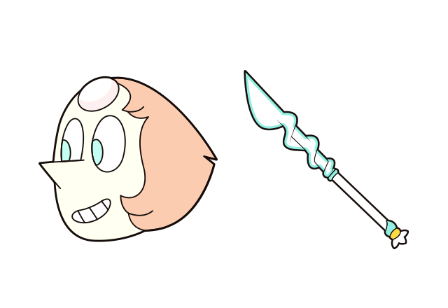 Pearl and Spear Custom Cursor for Chrome from Steven Universe Cursors Collection