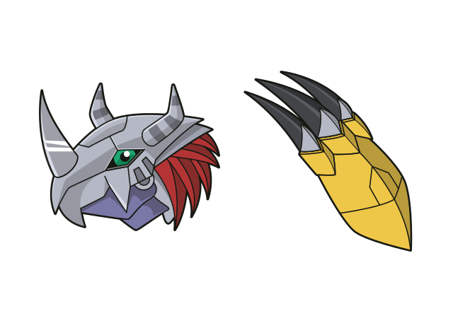 WarGreymon Custom Cursor for Chrome from Digimon Cursors Collection