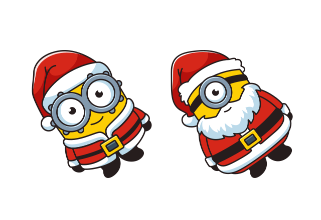 Minions in Santa Suits Custom Cursor for Chrome from Merry Christmas and Happy New Year 2026 Cursors Collection