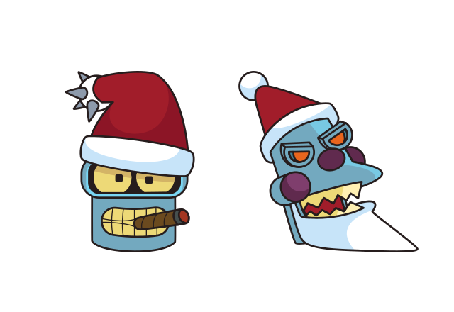 A Tale of Two Santas Custom Cursor for Chrome from Merry Christmas and Happy New Year 2026 Cursors Collection