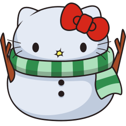 Hello Kitty Snowman cursor - Custom cursor for Chrome Pointer