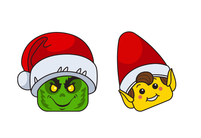 Lego Grinch Custom Cursor for Chrome from Merry Christmas and Happy New Year 2026 Cursors Collection
