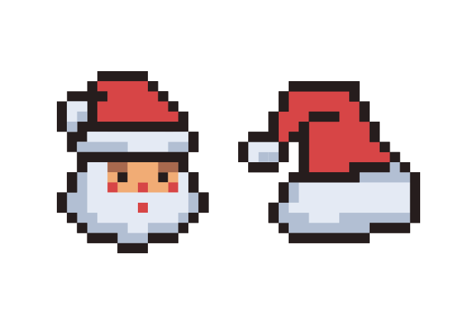 Pixel Santa Custom Cursor for Chrome from Merry Christmas and Happy New Year 2026 Cursors Collection