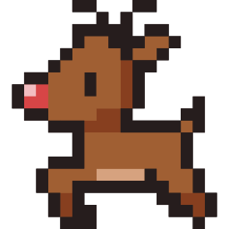 Pixel Deer and Gift cursor - Custom cursor for Chrome Pointer