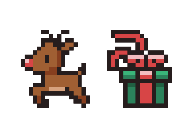 Pixel Deer and Gift Custom Cursor for Chrome from Merry Christmas and Happy New Year 2026 Cursors Collection