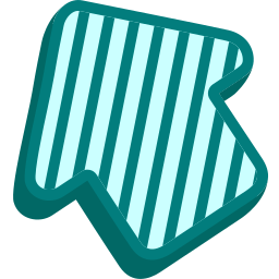 The Striped Cute Cursor Pointer