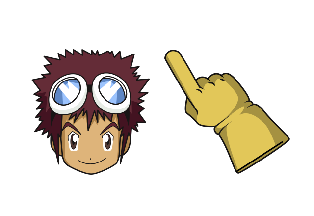 Davis Motomiya Custom Cursor for Chrome from Digimon Cursors Collection