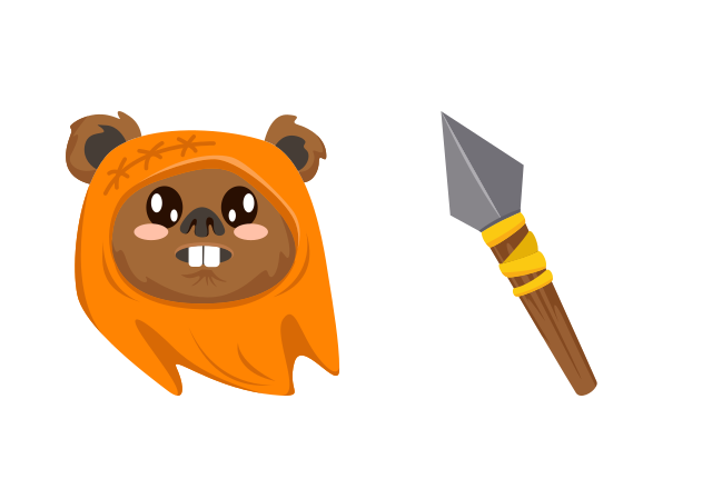 Wicket Wystri Warrick Custom Cursor for Chrome from Star Wars Cursors Collection