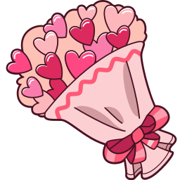 Valentine's Day Bouquet custom cursor for Chrome Pointer