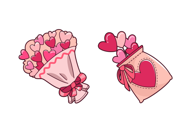 Valentine's Day Bouquet Custom Cursor for Chrome from Valentine’s Day 2026 Cursors Collection