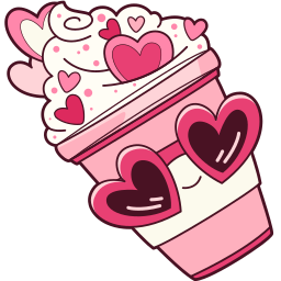 Valentine's Day Mocha custom cursor for Chrome Pointer