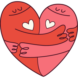 Couple Hearts custom cursor for Chrome Pointer