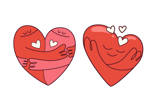 Couple Hearts Custom Cursor for Chrome from Valentine’s Day 2026 Cursors Collection