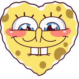 SpongeBob Heart custom cursor for Chrome Pointer