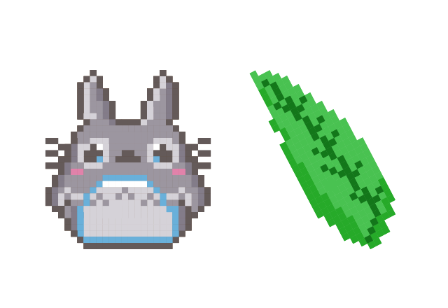 Totoro Pixel Custom Cursor for Chrome from Cute Pixel Cursors Collection