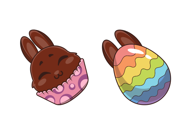 Easter Bunny Cupcake Custom Cursor for Chrome from Easter Cursors Collection