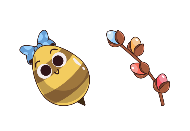Easter Bee Custom Cursor for Chrome from Easter Cursors Collection