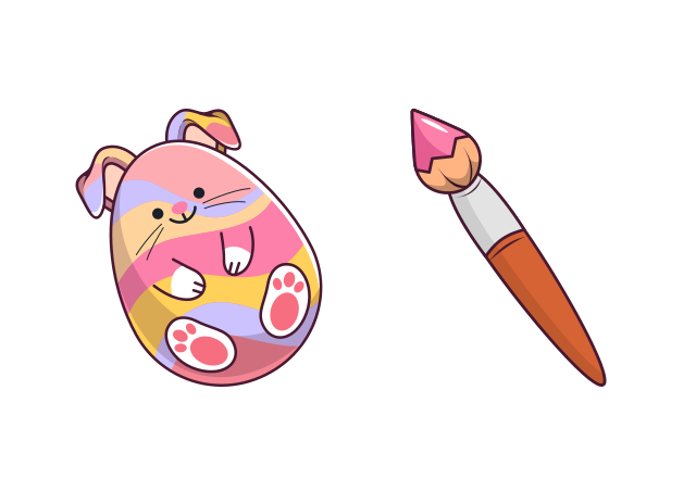 Easter Pink Bunny Custom Cursor for Chrome from Easter Cursors Collection
