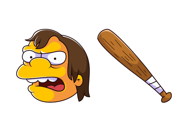 Nelson Muntz Custom Cursor for Chrome from The Simpsons Cursors Collection