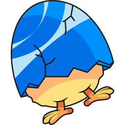 Easter Chick and Egg cute custom cursor for Chrome Pointer