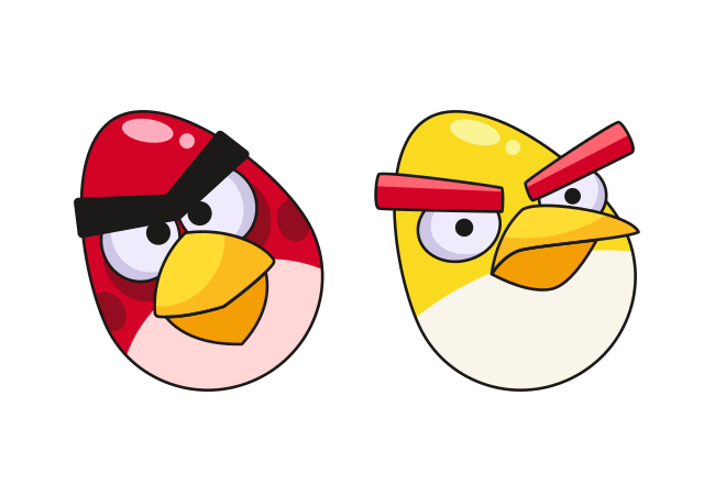 Easter Angry Birds cute custom cursor for Chrome