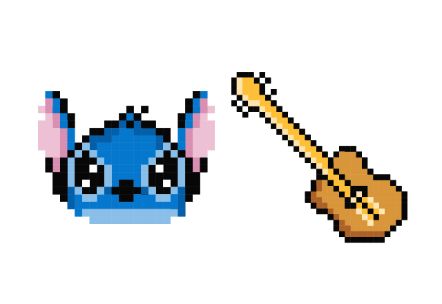 Stitch Pixel Custom Cursor for Chrome from Cute Pixel Cursors Collection