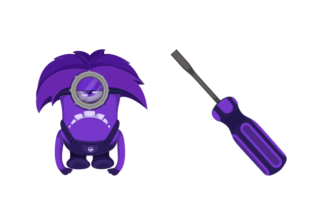 Evil Minion Custom Cursor for Chrome from Minions Cursors Collection