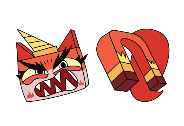 Angry Unikitty Custom Cursor for Chrome from Unikitty! Cursors Collection
