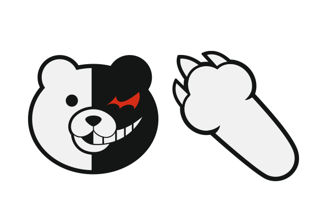 Monokuma Custom Cursor for Chrome from Danganronpa Cursors Collection