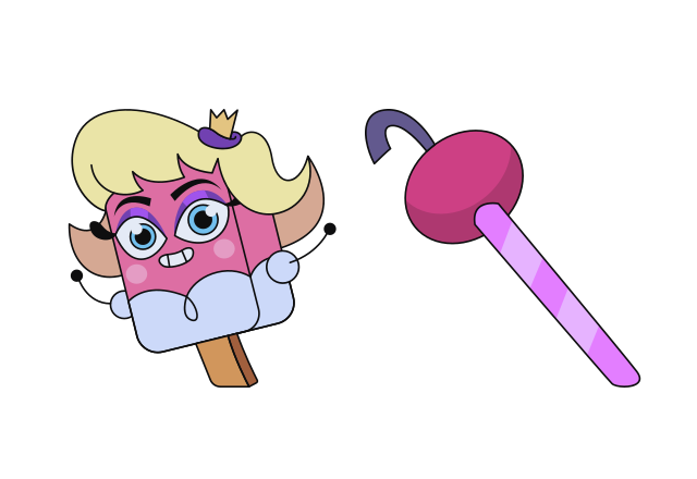 Mrs. Regina V. Ice Pop Custom Cursor for Chrome from Unikitty! Cursors Collection